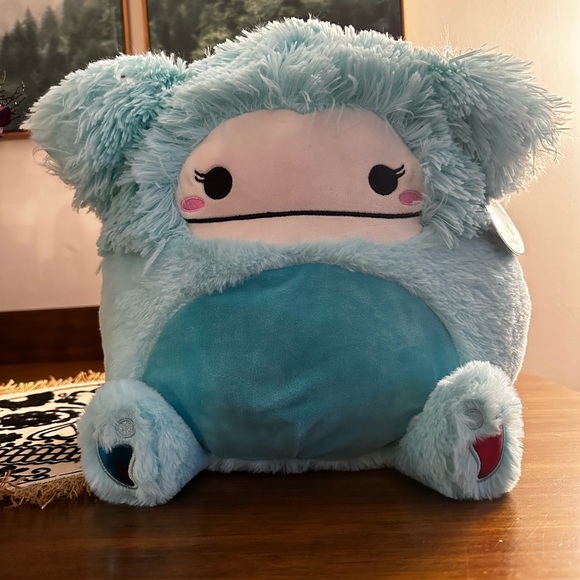 Squishmallows Fuzzamallows Joelle Big Foot Rare Tag 12” - Picture 3 of 7